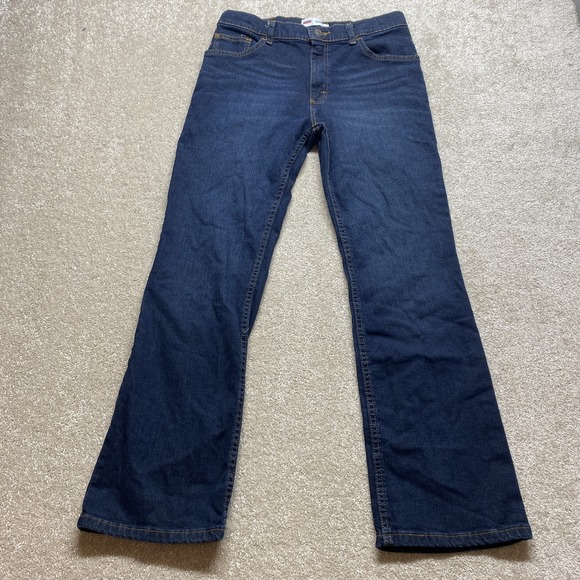 Wrangler‎ Jeans Womens 16 Regular Bootcut Stretch Denim Pants Classic Dark Wash - Picture 1 of 11
